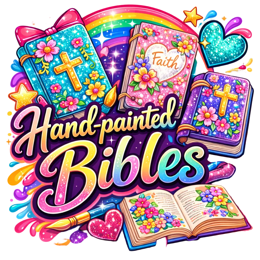Hand painted custom bibles